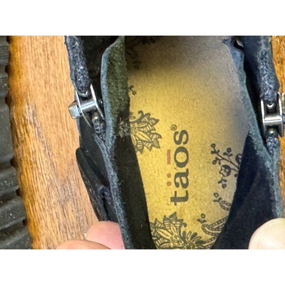 TAOS Select Black Leather Ankle Booties, Double Zip, Sz 10 - Picture 10 of 12